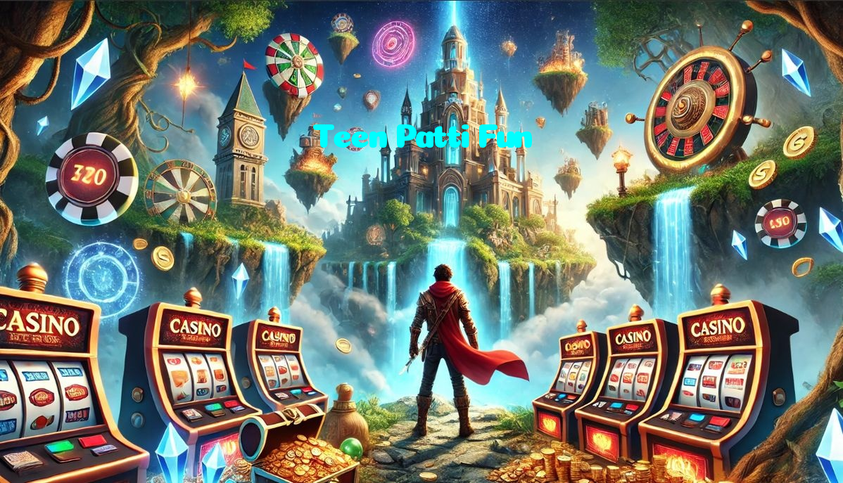 Teen Patti Fun casino presented on mobile device in Pakistan with slots and live games