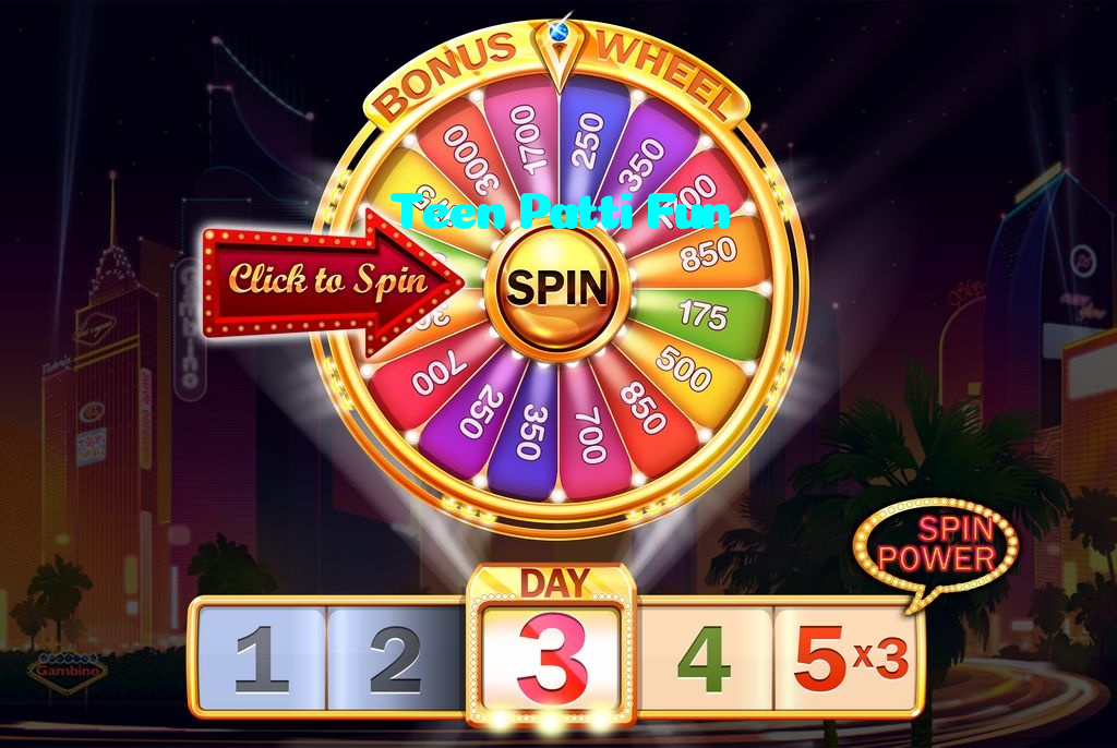 Teen Patti Fun casino presented on mobile device in Pakistan with slots and live games